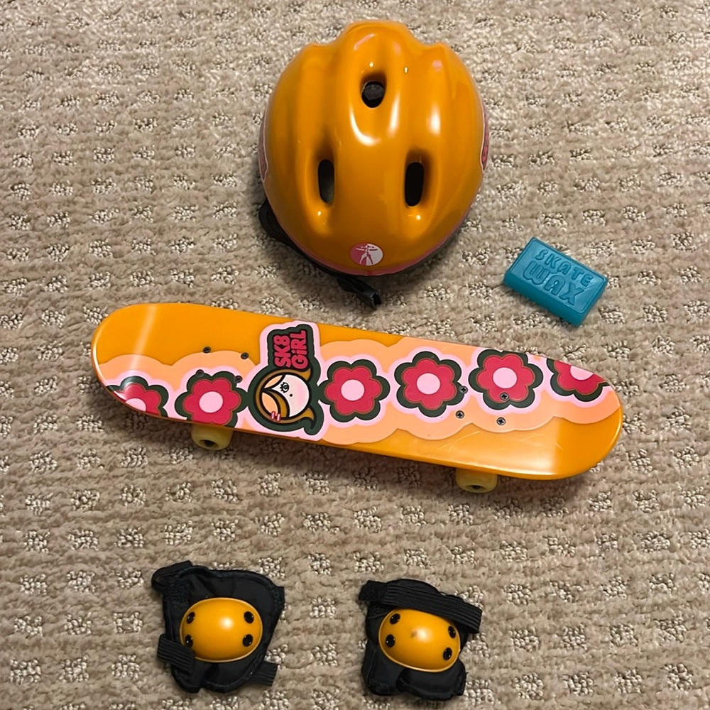 American Girl Skateboard set